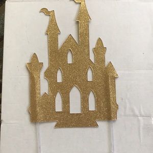 Glitter cake topper